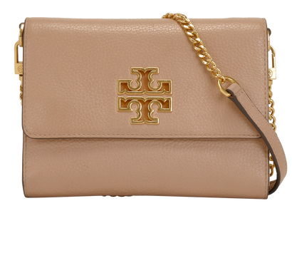Britten Crossbody, &pound;210, Handbags, Beige, Leather, Front view